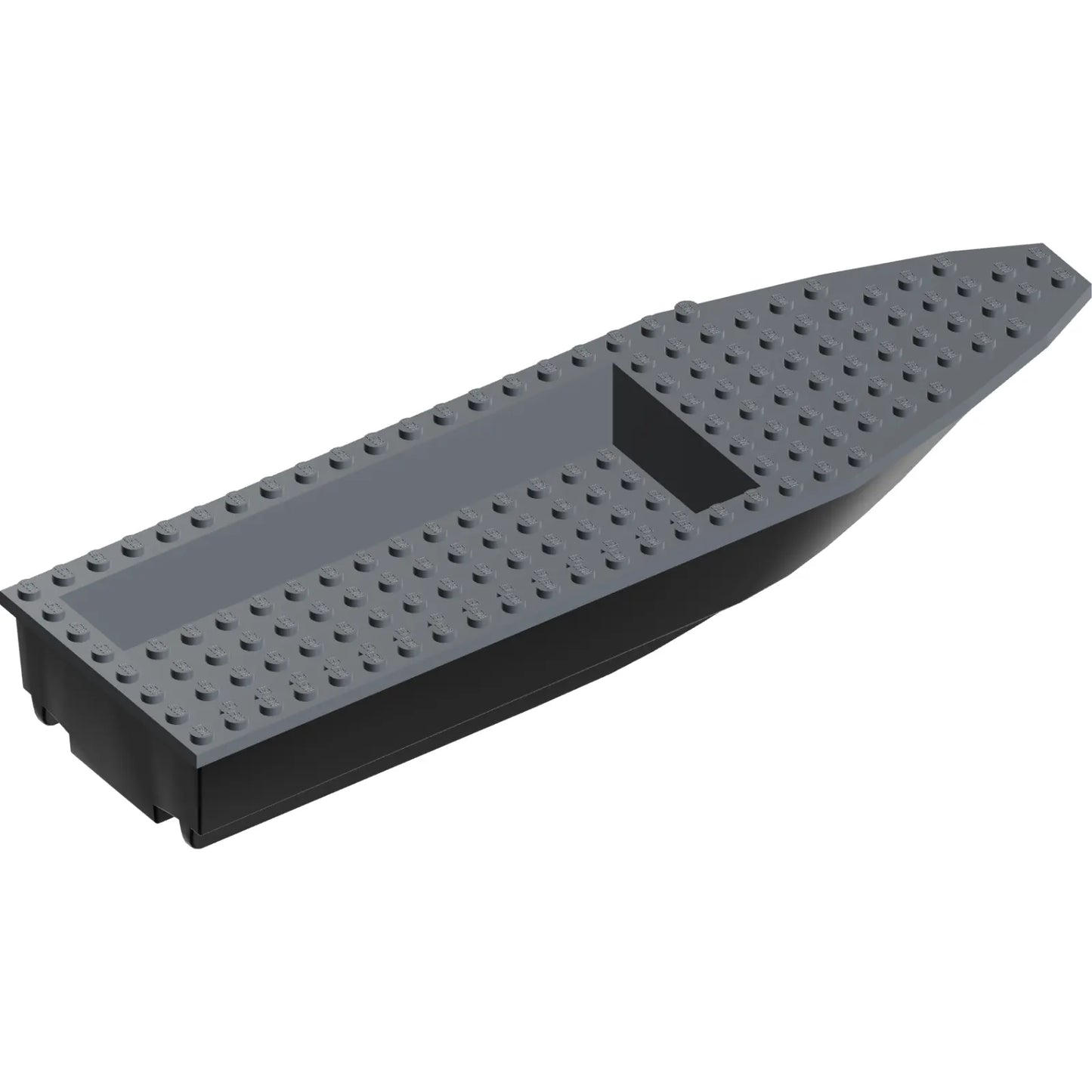 Part 92710c01 - Boat, Hull Unitary 28 x 8 with Dark Bluish Gray Top (92710 / 92711)