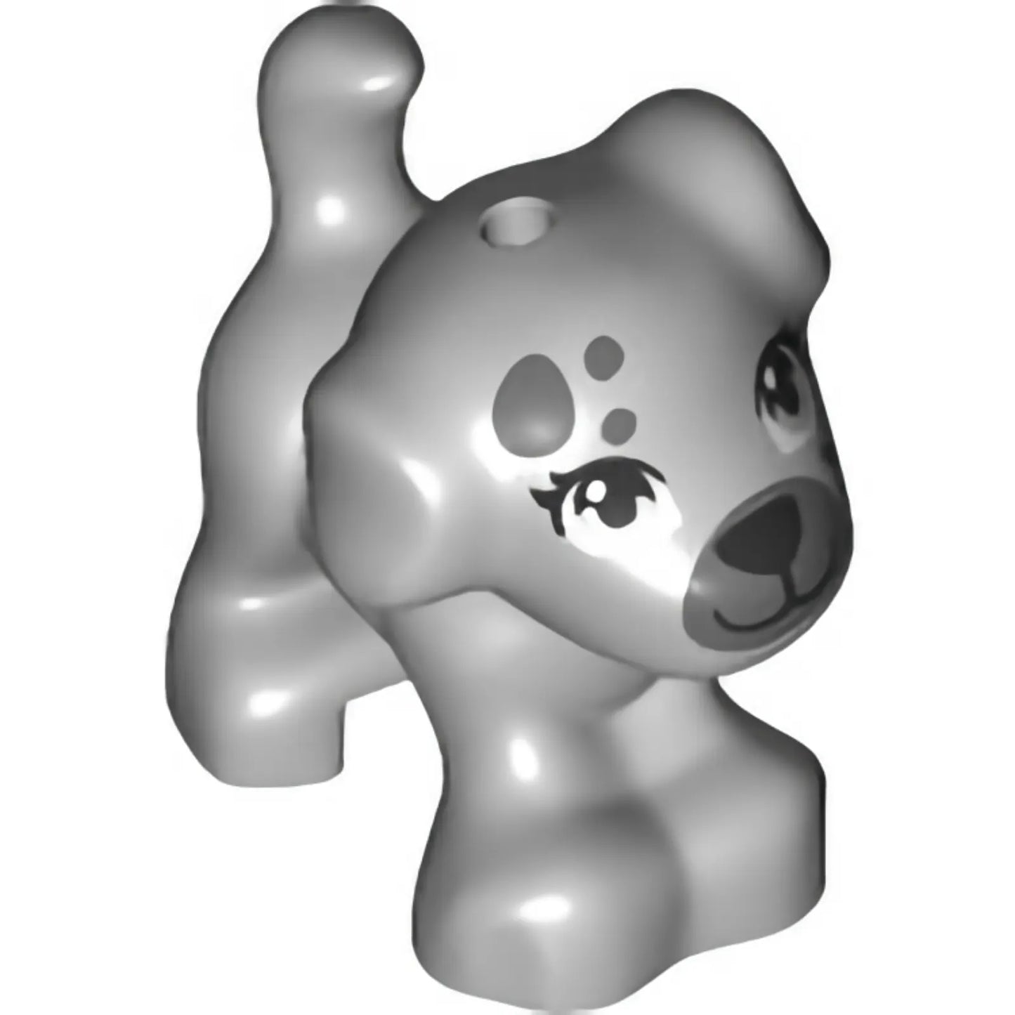 Part 93088pb13 - Dog, Friends, Puppy, Standing with Black Nose and Mouth, Dark Bluish Gray Muzzle and Spots on Face Pattern