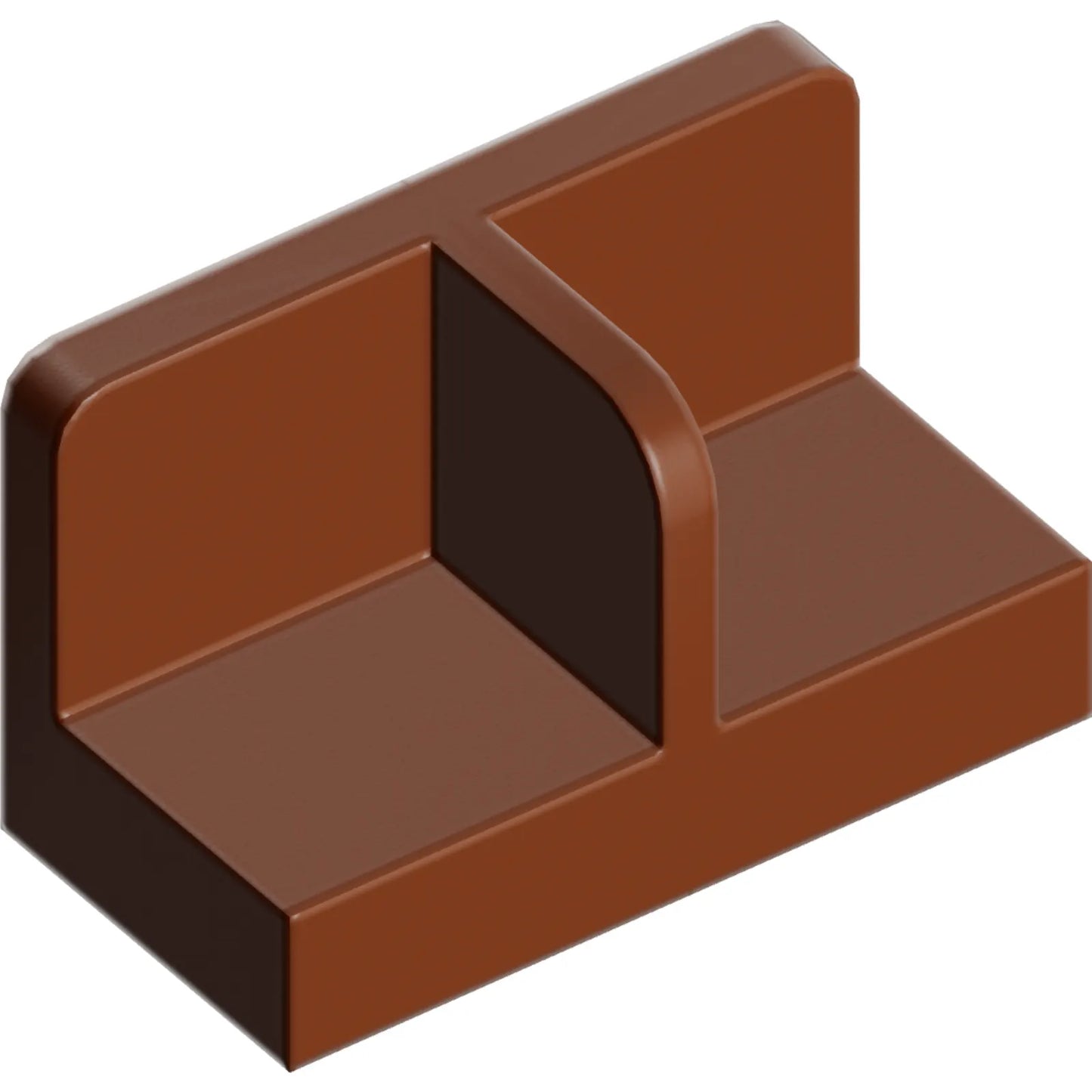 Part 93095 - Panel 1 x 2 x 1 with Rounded Corners and Center Divider