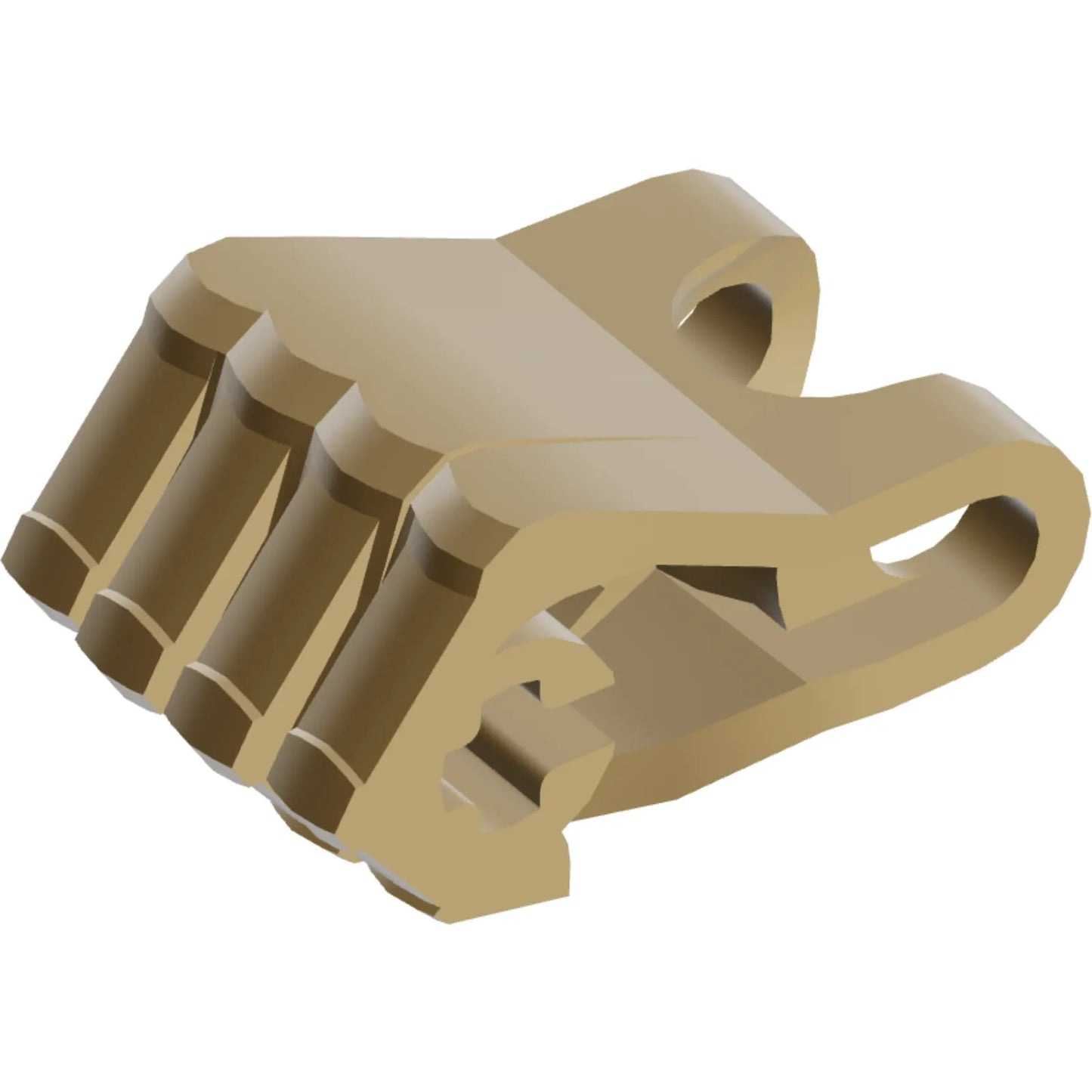 Part 93575 - Hero Factory Fist with Axle Hole - 4 Fingers