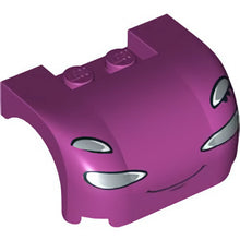 Part 93587pb02 - Vehicle, Mudguard 3 x 4 x 1 2/3 Curved with Front with Headlights and Thin Smile Pattern