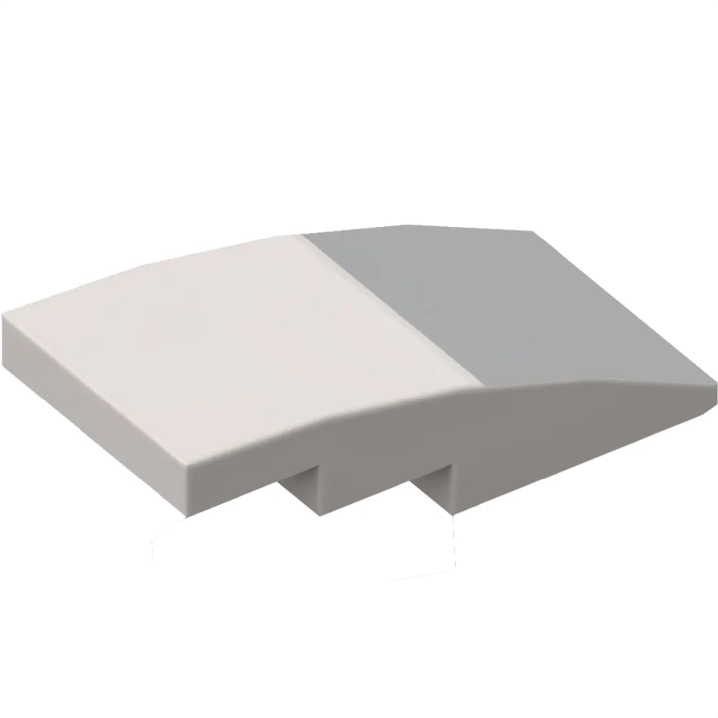 Part 93606pb111 - Slope, Curved 4 x 2 with Light Bluish Gray Rectangle Pattern