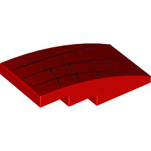 Part 93606pb171 - Slope, Curved 4 x 2 with Black Spider Web Pattern