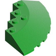 Part 95188 - Brick, Round Corner 6 x 6 with Slope 33 Edge, Facet Cutout