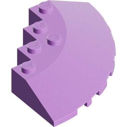 Part 95188 - Brick, Round Corner 6 x 6 with Slope 33 Edge, Facet Cutout