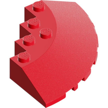 Part 95188 - Brick, Round Corner 6 x 6 with Slope 33 Edge, Facet Cutout