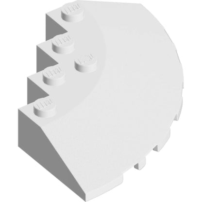 Part 95188 - Brick, Round Corner 6 x 6 with Slope 33 Edge, Facet Cutout