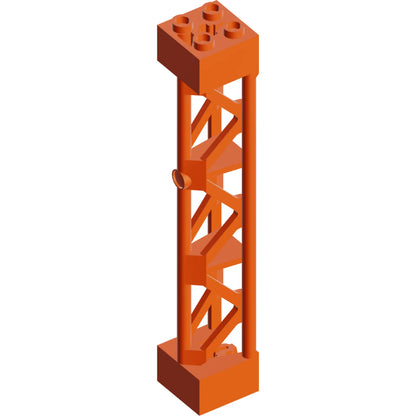 Teil 95347 - Träger 2 x 2 x 10, dreieckig, vertikal - Typ 4 - 3 Pfosten, 3 Abschnitte