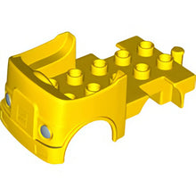 Part 95462pb02 - Duplo Car Body Truck with Lego Logo and Silver Headlights on Front Pattern (Fits over Car Base 2 x 4)