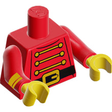 Part 973pb4865c01 - Torso 3 Gold Chains, 6 Buttons, Black Belt with Buckle Pattern / Red Arms with Gold Cuffs Pattern / Yellow Hands