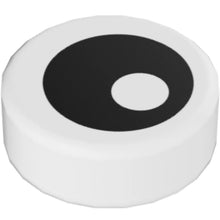 Part 98138pb007 - Tile, Round 1 x 1 with Black Eye with Pupil Pattern