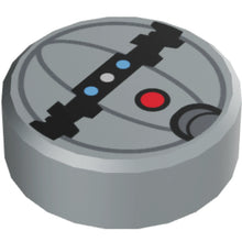 Part 98138pb008 - Tile, Round 1 x 1 with SW Thermal Detonator with Red Button Pattern