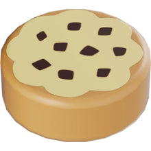 Part 98138pb014 - Tile, Round 1 x 1 with Cookie Tan Frosting and Chocolate Sprinkles Pattern