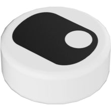 Part 98138pb066 - Tile, Round 1 x 1 with Black Eye Squinting with Pupil in Corner Pattern