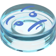 Part 98138pb083 - Tile, Round 1 x 1 with Face with Blue Eyes, Eyebrows and Frown Pattern (Zan in Form of Water)