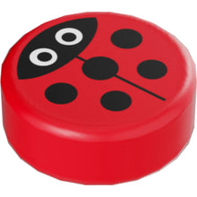 Part 98138pb177 - Tile, Round 1 x 1 with Ladybug, Large White Eyes with Black Pupils Pattern