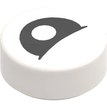 Part 98138pb183 - Tile, Round 1 x 1 with Black Eye Partially Closed with Centered Pupil Pattern