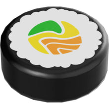 Part 98138pb261 - Tile, Round 1 x 1 with Sushi Roll Pattern