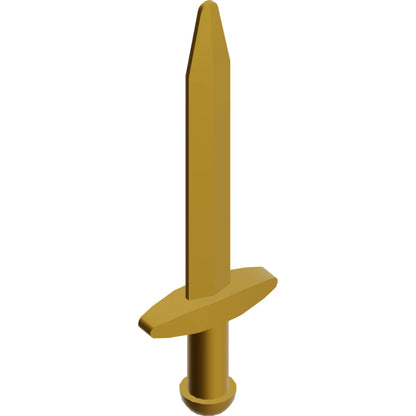 Part 98370 - Minifigure, Weapon Sword, Greatsword Pointed with Thin Crossguard