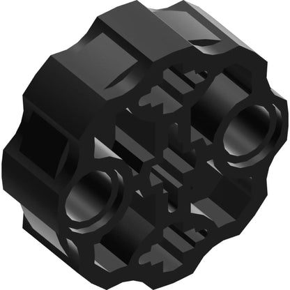 Part 98585 - Technic, Axle Connector Block Round with 2 Pin Holes and 3 Axle Holes (Hero Factory Weapon Barrel)