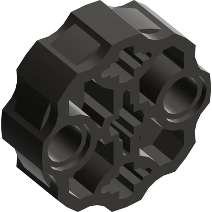Part 98585 - Technic, Axle Connector Block Round with 2 Pin Holes and 3 Axle Holes (Hero Factory Weapon Barrel)