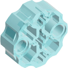 Part 98585 - Technic, Axle Connector Block Round with 2 Pin Holes and 3 Axle Holes (Hero Factory Weapon Barrel)