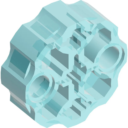Part 98585 - Technic, Axle Connector Block Round with 2 Pin Holes and 3 Axle Holes (Hero Factory Weapon Barrel)