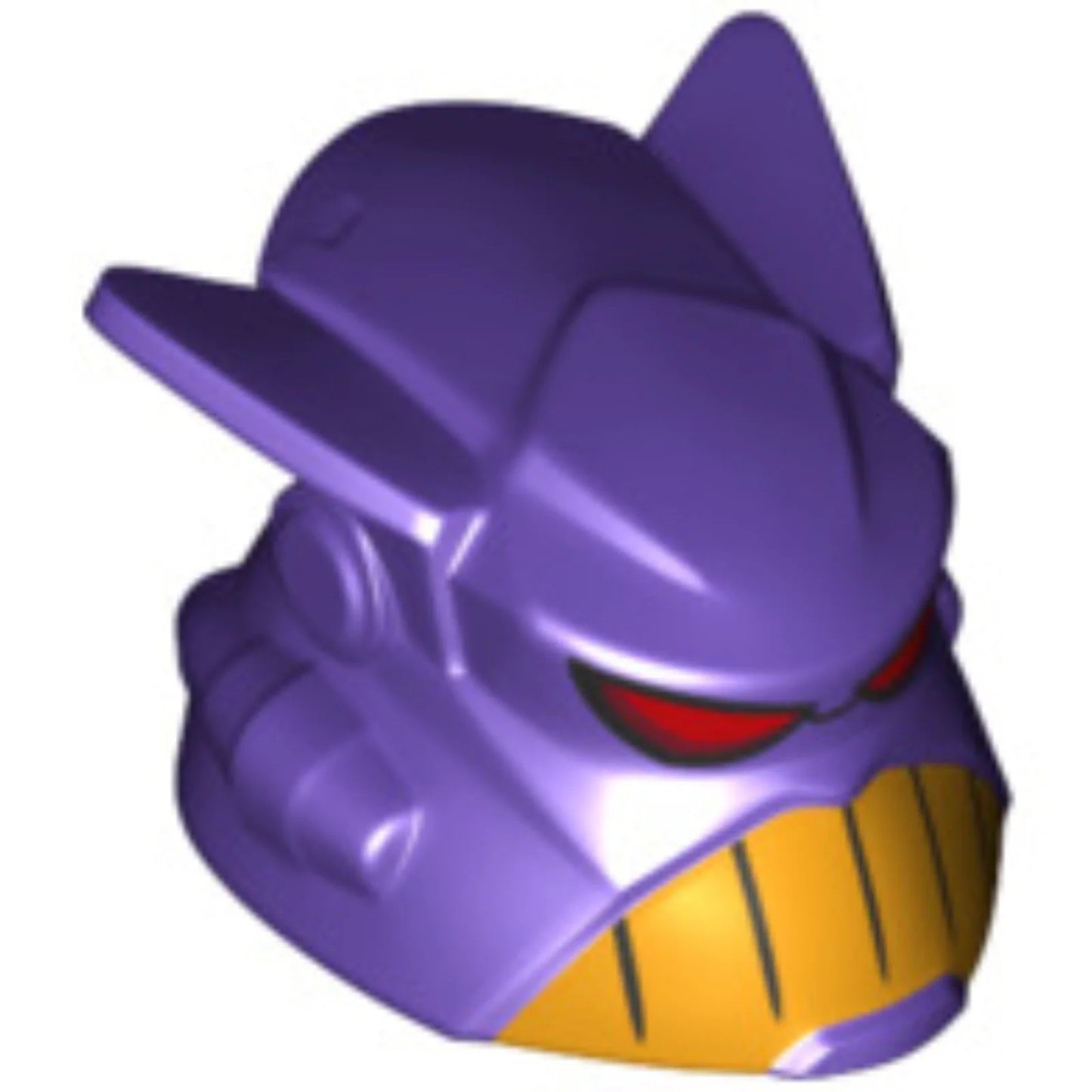 Part 98877pb01 - Large Figure Head with Red Eyes and Yellow Teeth Pattern (Emperor Zurg)