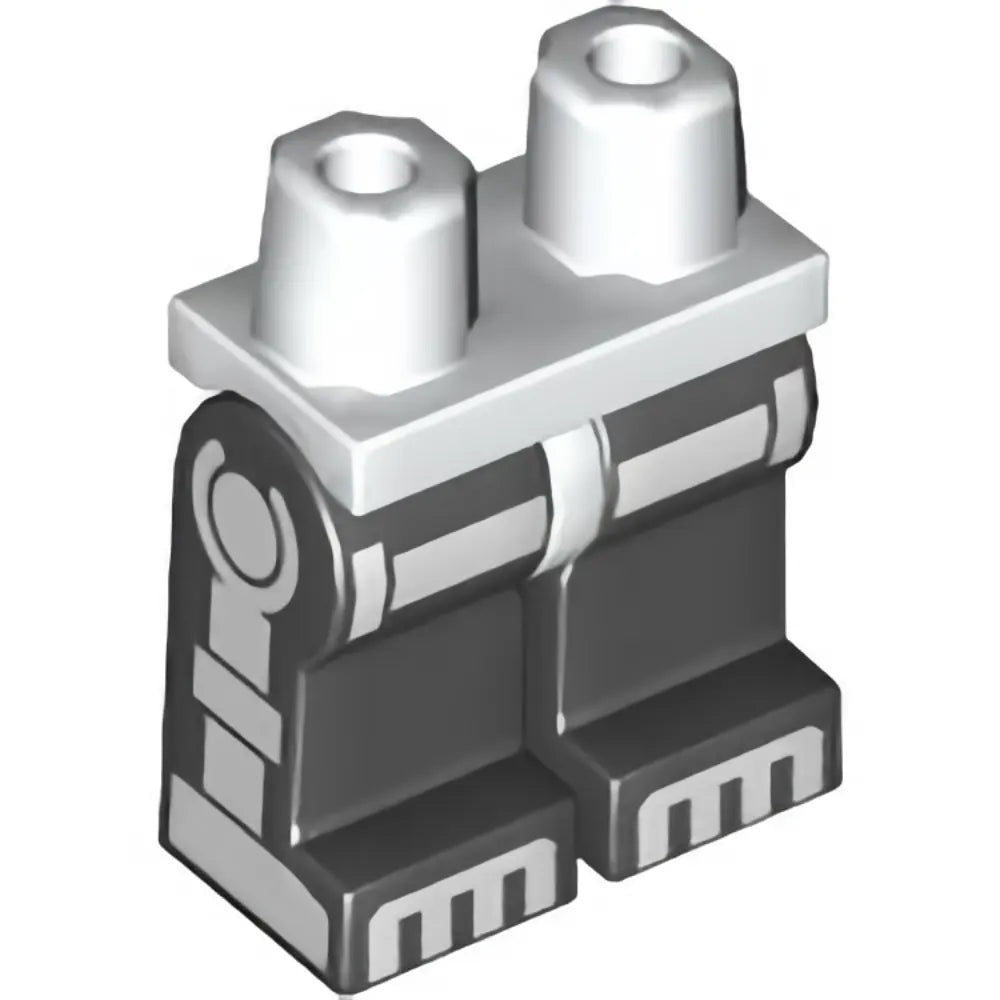 Part 970c11pb25 - Hips and Black Legs with White Minifigure Skeleton Pattern