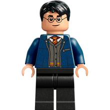 Minifig hp346 - Harry Potter - Dark Blue Open Jacket over Gryffindor Cardigan Sweater, Black Legs