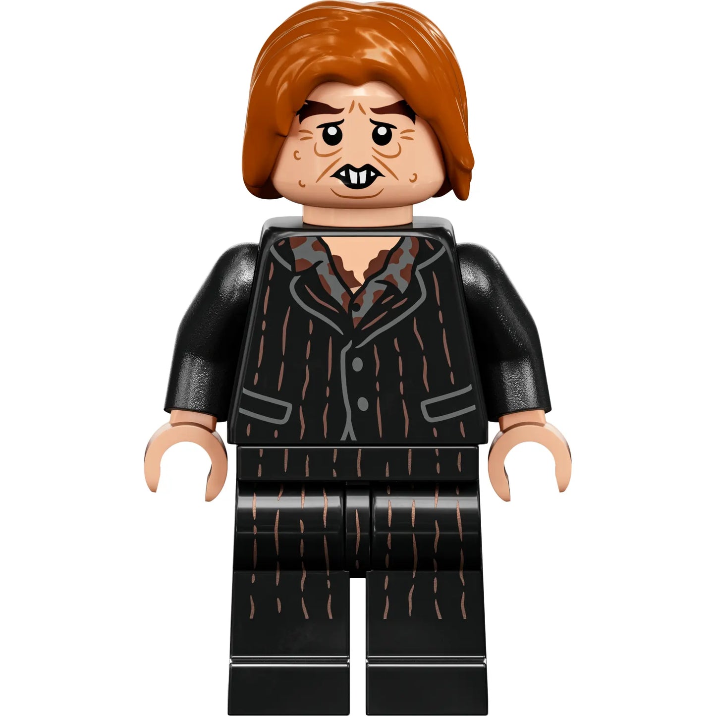 Minifig hp351 - Peter Pettigrew (Wormtail) - Black Suit, Light Nougat Hands