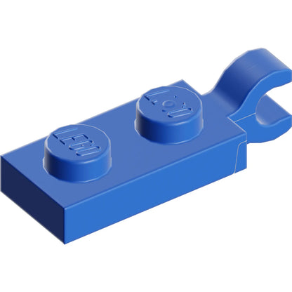 Part 63868 - Plate, Modified 1 x 2 with Clip on End (Horizontal Grip)