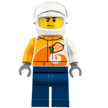 Minifig cty1198 - Helicopter Pilot - Jacket with 'ViTA RUSH' Logo, Dark Blue Legs, White Helmet