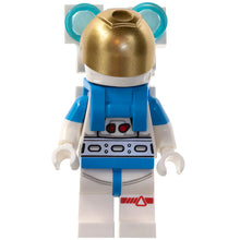 Minifig cty1414 - Lunar Research Astronaut - Male, White and Dark Azure Suit, White Helmet, Metallic Gold Visor, Backpack Lights, Beard