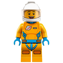 Minifig cty1446 - Lunar Research Astronaut - Male, Bright Light Orange and Dark Azure Suit, White Helmet, Trans-Brown Visor (Lieutenant Jamie)