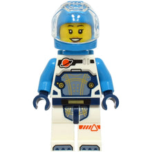Minifig cty1707 - Astronaut - Female, White Spacesuit with Dark Azure Arms, Dark Azure Helmet, Dark Azure Backpack, Hearing Aid