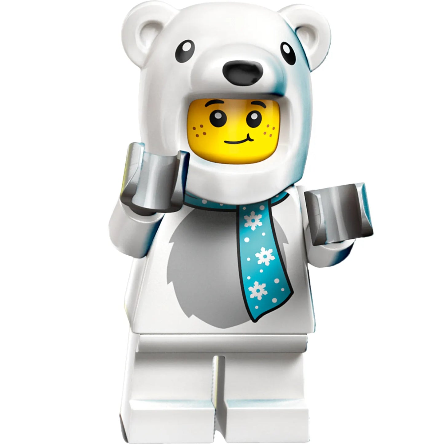 Minifig cty1930 - Child - Boy, Polar Bear Costume, Medium Azure Scarf