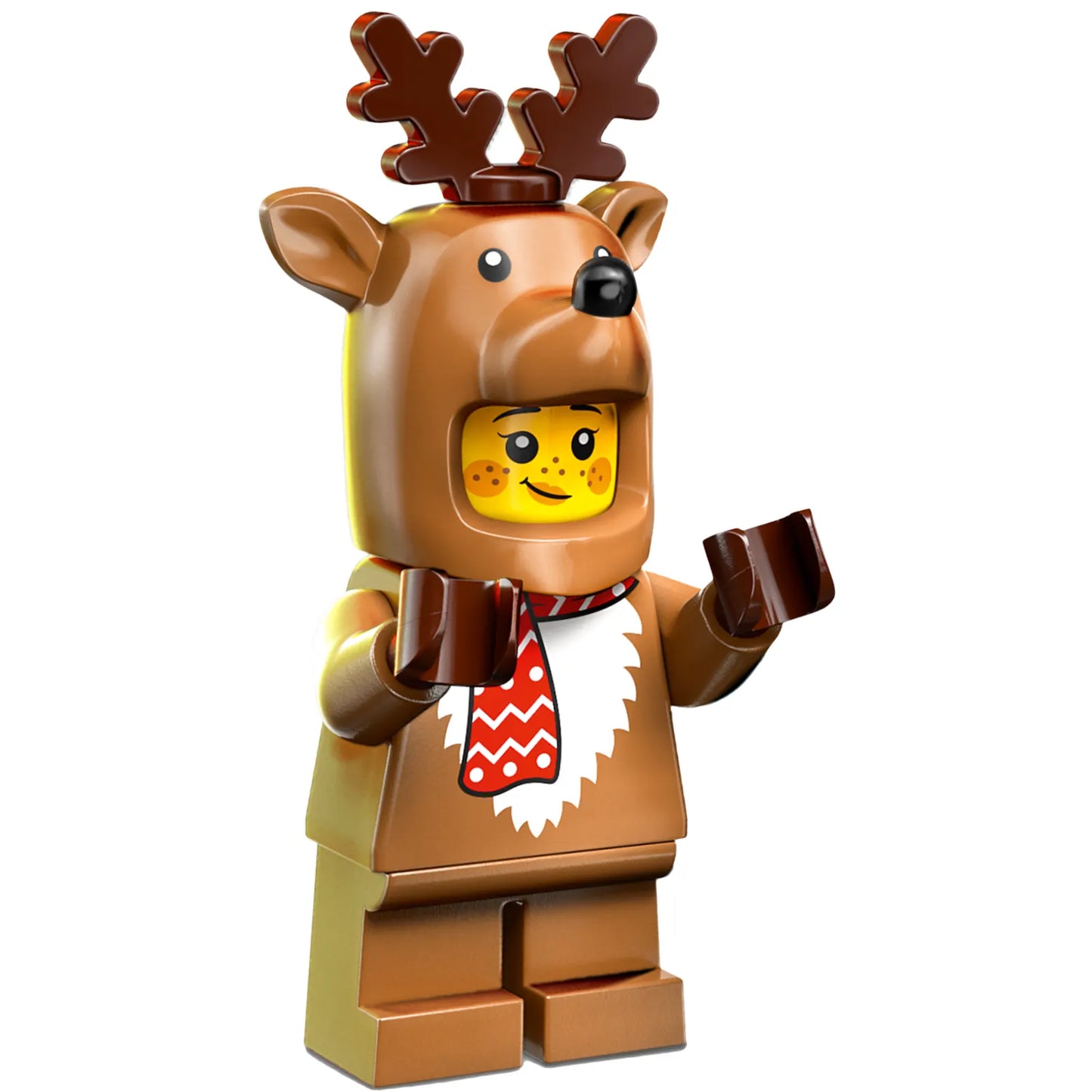 Minifig cty1932 - Child - Girl, Reindeer Costume, Red Scarf