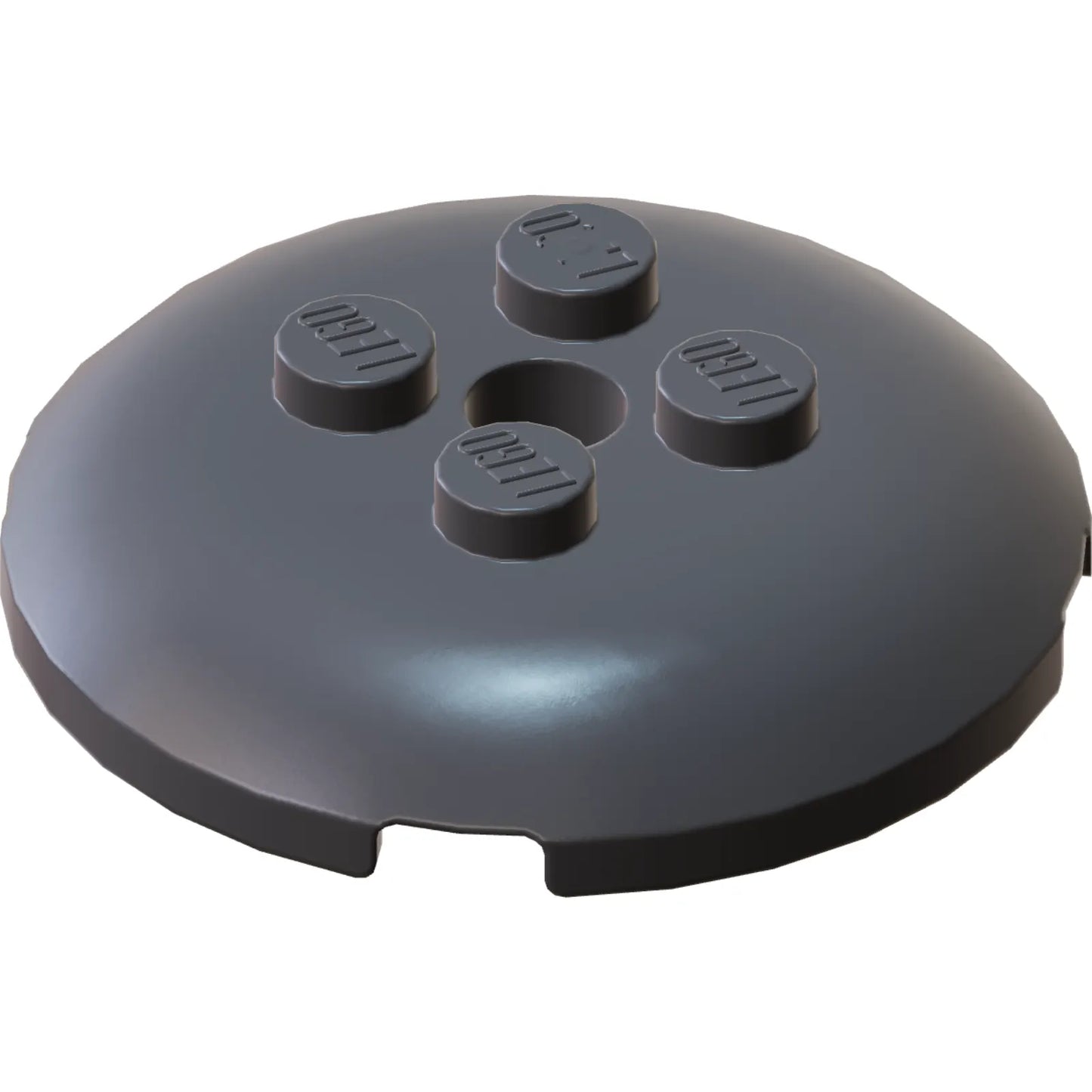 Part 65138 - Brick, Round 4 x 4 x 2/3 Dome Top with Hole