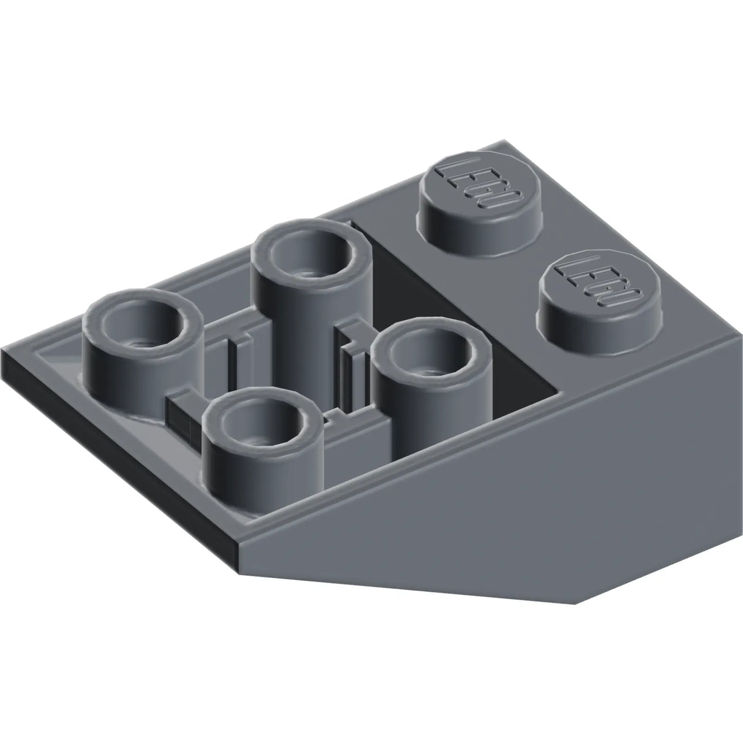 Part 3747b - Slope, Inverted 33 3 x 2 with Flat Bottom Pin and Connections between Studs