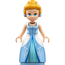 Minifig dp212 - Cinderella - Bright Light Blue and Metallic Light Blue Ball Gown, Bright Light Orange Hair