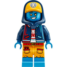 Minifig drm060 - Logan - Dark Blue Hoodie, Bright Light Orange Cap