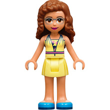 Minifig frnd350 - Friends Olivia (Nougat) - Bright Light Yellow Dress and Blue Shoes
