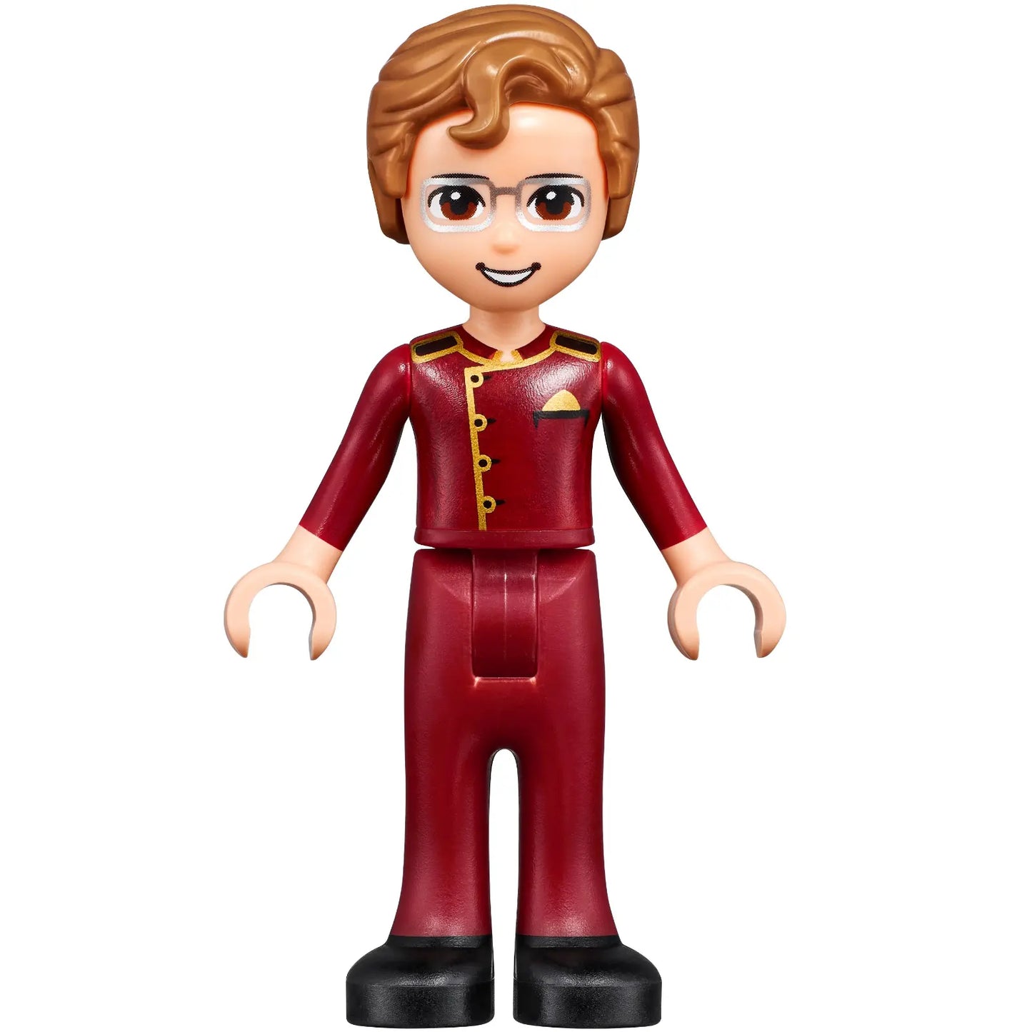 Minifigur frnd414 - Friends Julian - Dunkelrote Usher-Uniform