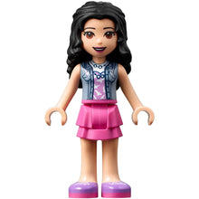 Minifig frnd423 - Friends Emma - Dark Pink Layered Skirt, Sand Blue Top with Birds