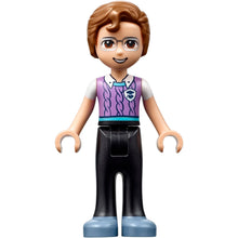 Minifig frnd459 - Friends Julian - Black Trousers, Medium Lavender Vest with Medium Azure Trim over White T-Shirt, Sand Blue Shoes