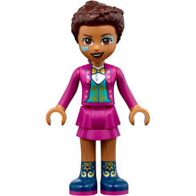 Minifig frnd467 - Friends Andrea - Magenta Jacket and Skirt, Dark Blue Boots