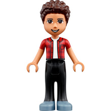 Minifig frnd499 - Friends River - Sand Blue Shoes, Black Jeans, Red Checkered Shirt with White Undershirt