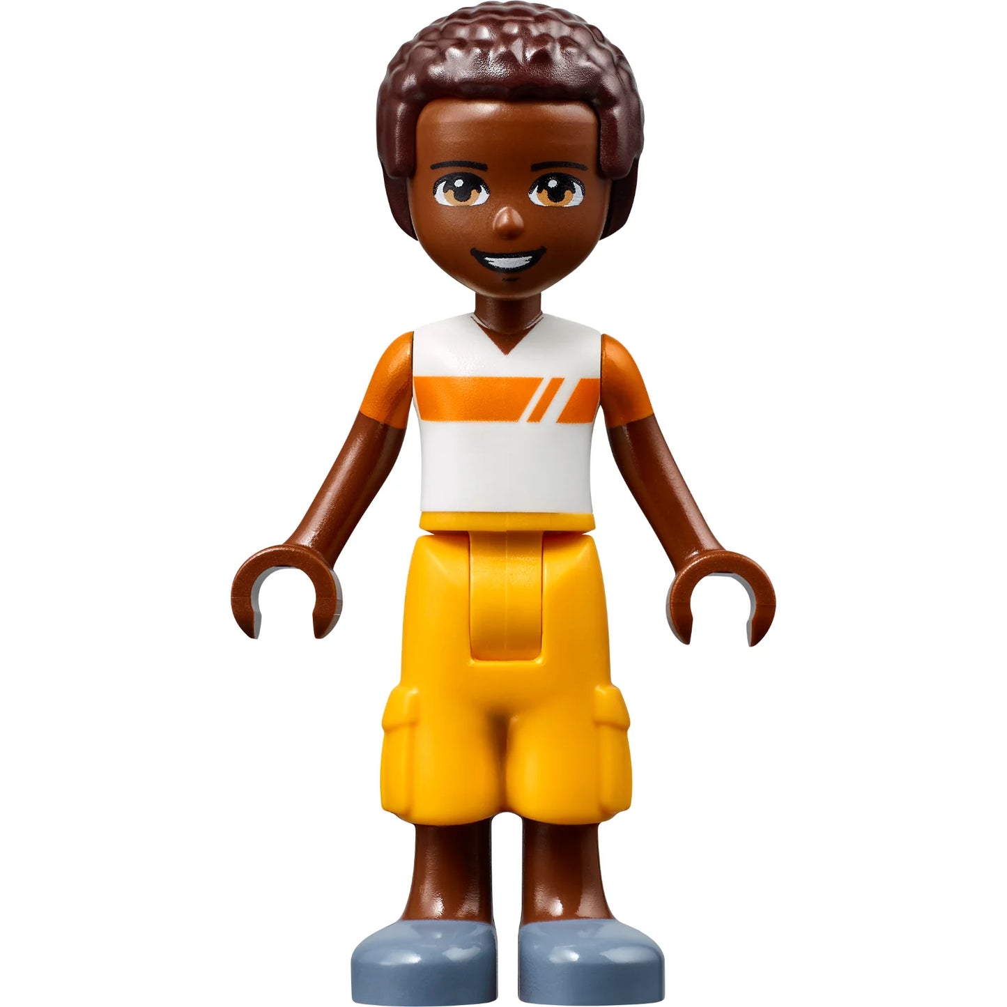 Minifig frnd501 - Friends Elijah - White and Orange Shirt, Bright Light Orange Trousers