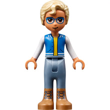 Minifig frnd502 - Friends Sebastian - Medium Nougat Boots, Sand Blue Trousers, Blue Vest with Pockets, Yellow Undershirt
